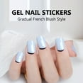 thumbnail image 4 of Gel Nails Stickers Semi Cured Gel Nail Strips Nails Polish Strips Nail Gel Wraps, 4 of 21