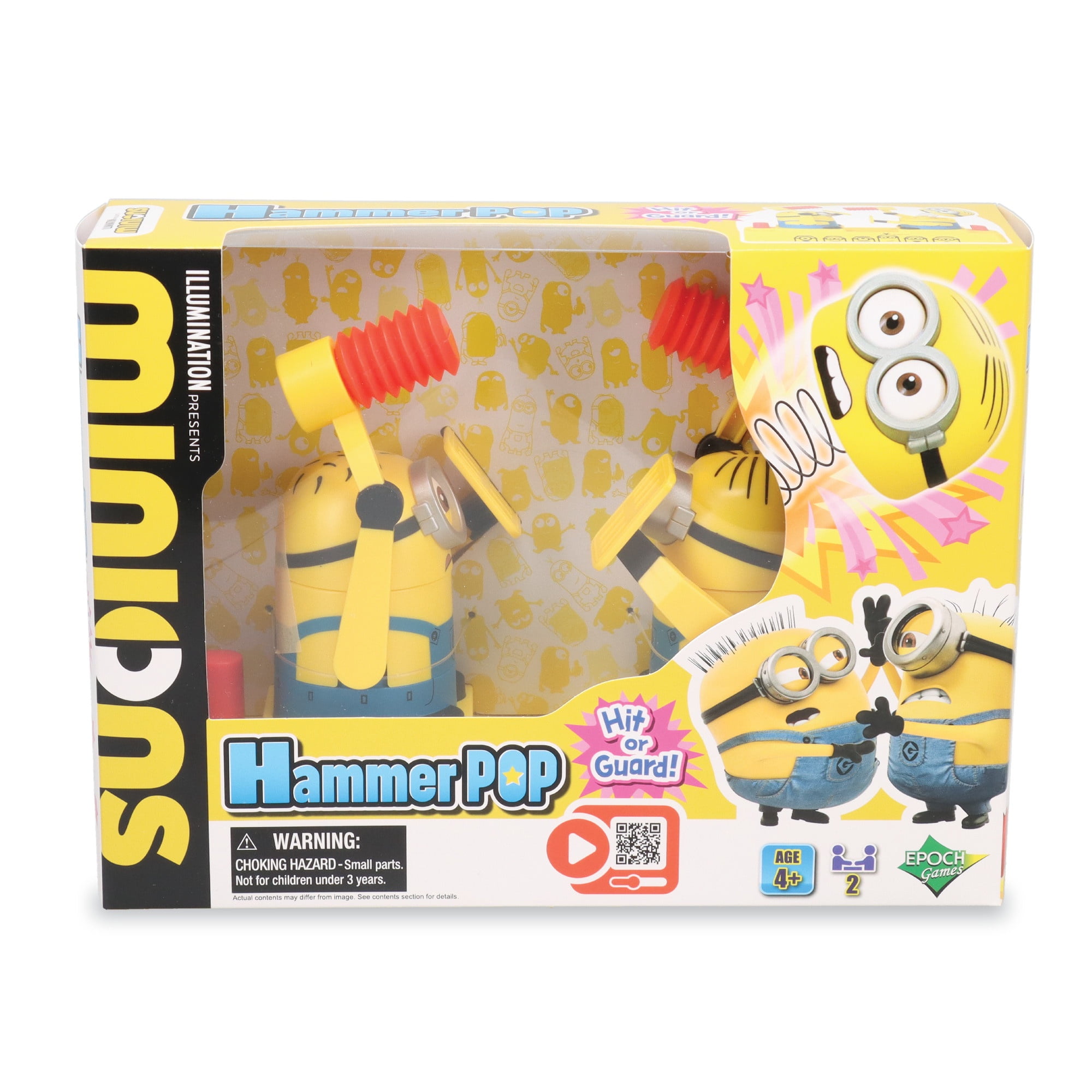 Epoch Games Minions Hammer POP, Tabletop Action Game for 2 Players, Ages 4+