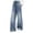 Blue3, variant on Fancifize Girls Wide Leg Jeans Casual Elastic Waist Denim Pants Baggy Jeans Kids Girls Teens Trendy Loose Fit Flare Jeans with Pockets 5-15Y