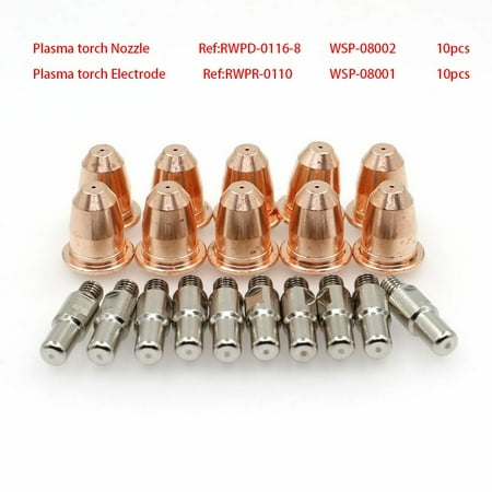 

20pc Plasma Torch Electrode Tip RWPR-0110 RWPD-0116-8 fit RAZORWELD TRF45-6-CC1