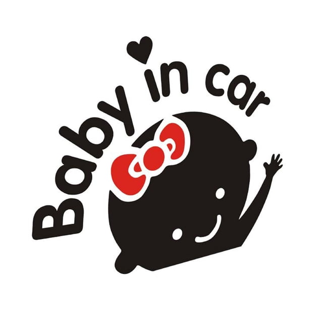 braveheart Car Styling 3D Cartoon Car Stickers Reflective Vinyl Baby in Car Warming Sticker Decals on Board Decoration
