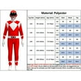thumbnail image 4 of Power Rangers Costumes de Cosplay pour Enfants Combinaison Déguisement costume de Fête Combinaison, 4 of 5