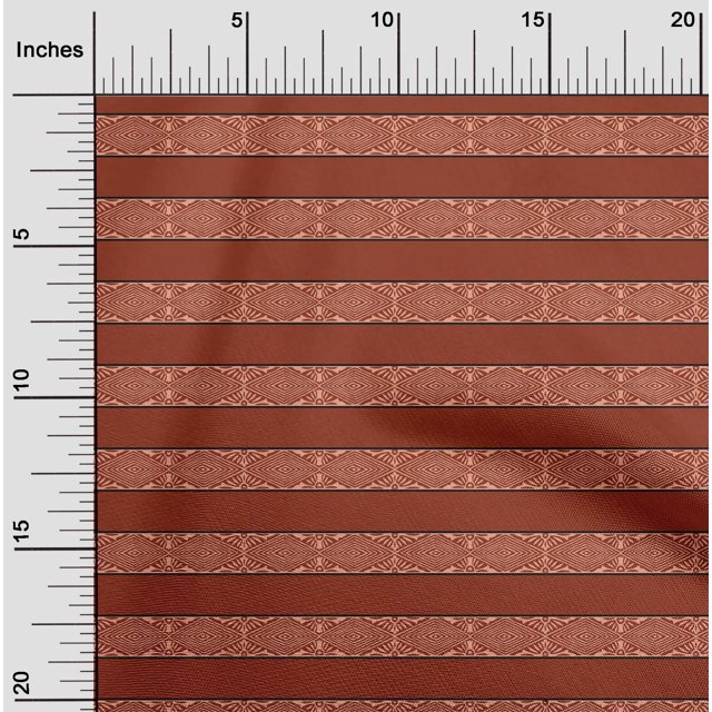 oneOone Polyester Lycra Orange Fabric Geometric Block Craft Projects Decor Fabric Printed By The Yard 56 Inch Wide