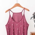 thumbnail image 4 of QSXADF Womens Sleeveless Pajama Top Summer Sleep Shirt Graphic Bow Modals Loose Camisole Women Summer Home Sleepwear Ladies Loungewear, 4 of 5