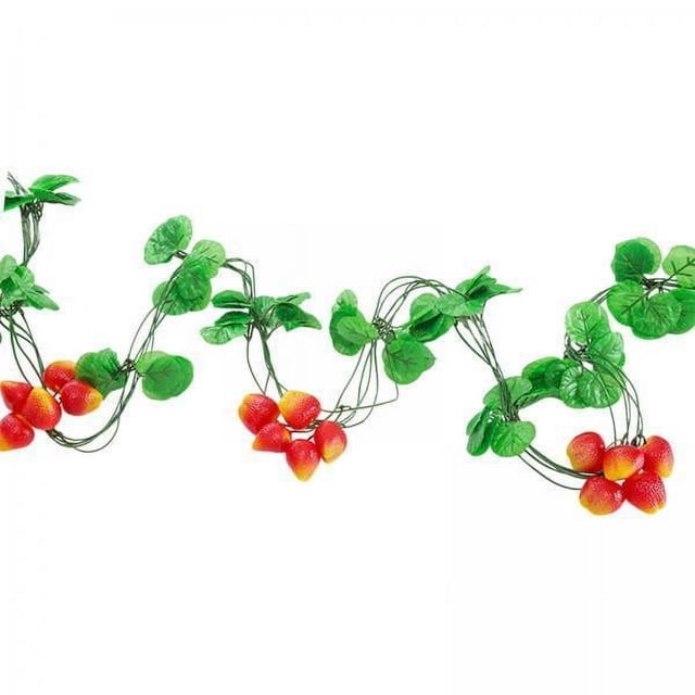 Corona de hojas,Vides de frutas artificiales Hojas Fruta falsa,Guirnalda de frutas artificiales para colgar plantas al aire libre,Simulación Fruta Decorativa Primavera Verano