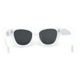 thumbnail image 4 of Womens Squared Butterfly Oversize Cat Eye Retro Sunglasses White Black, 4 of 4