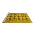 thumbnail image 2 of Ahgly Company Machine Washable Indoor Rectangle Persian Yellow Traditional Area Rugs, 7' x 9', 2 of 4