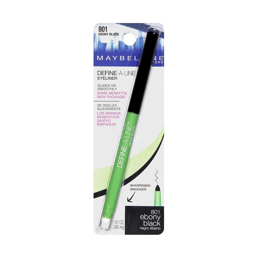 1pc Maybelline Define-A-Line Eyeliner - 801 Ebony Black