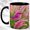 Black, variant on Pink Meadow Bird Coffee Mug, Grassland Bird Mug, Ceramic 11 oz