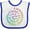 White and Royal, variant on Inktastic Pi Day Pi Numerals in Rainbow Spiral Boys or Girls Baby Bib