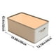 thumbnail image 3 of Caja Plegable de Almacenamiento de Ropa en Tela No Tejida con Asa Reforzada, Organizador de Cajones de Gran Capacidad para Armario, Clóset, Viaje, Color Gris, 50x35x32cm, 3 of 6