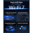 thumbnail image 4 of Router Wifi 7 Be6500 Hasta 6.5gbps Cudy Wr6500, Doble Banda, 5 Puertos Gigabit, Cobertura 140 M², Soporta 200 Dispositivos, Vpn Y Control Por App Para Hogar Inteligente, 4 of 8