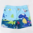thumbnail image 3 of WhouRiu Big Boys Swim Trunks Cartoon Graphic Elastic Waist Board Shorts for Children Training Sports Beach Pool Swimwear Blue,Size 9-10 Y, 3 of 3