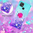 thumbnail image 5 of Slim Fit Phone Case for Xiaomi Poco C40, Bling Shiny Quicksand Effect TPU Bumper Case with Four Corners Heavy Protection Anti-Fall Cover for Xiaomi Poco C40,Pink Purple, 5 of 15