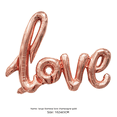 thumbnail image 2 of Large medium and small letter love conjoined love balloon wedding decoration Film Aluminum foil wedding balloon - Pearlescent pink, 2 of 4