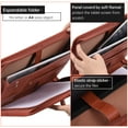 thumbnail image 2 of Folders,Pu Leather Interview Leather Interview Resume Or Men Women Planner Tablet Or Men Women - Zippered A4 Pu Resume Document Planner Tablet Or Men Document Planner Tablet A4 Pu Leather, 2 of 6