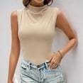thumbnail image 2 of XMMSWDLA Chemises d'Été à Manches Courtes pour Femmes Coupe Ample avec Poche Tunique Khaki pour Course, 2 of 8