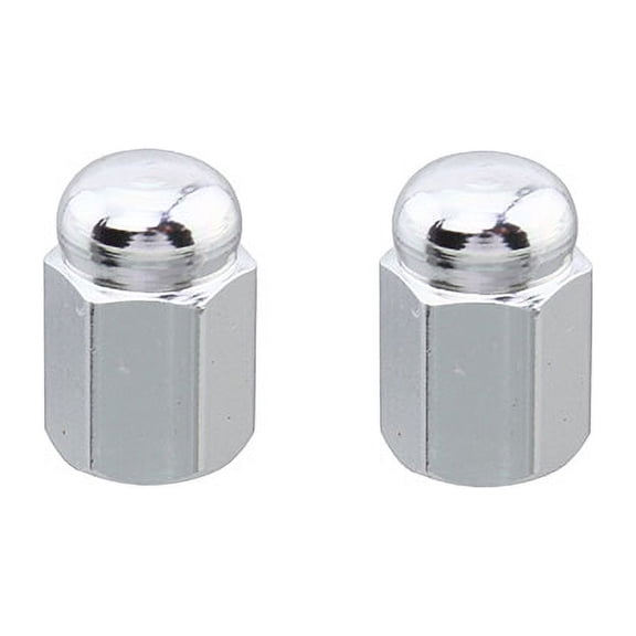 Alta Bicycle Bike Bicycle Hex Dome Schrader Bike Valve Caps, Multiple Colors (Steel Bicycle Chrome )