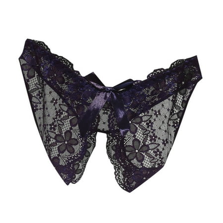Crotchless Underwear Blue Cute Underwear Women s Sexy Lingerie & Underwear Crotchless Tummy Control Panties Naughty Panties For Women L
