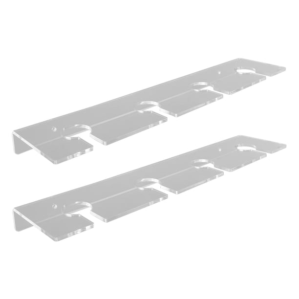 M Buder 2Pcs Soporte Acrílico para Copas de Vino de Pared Transparente 39 cm / 15.3 in