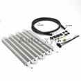 thumbnail image 1 of 8 Row Transmission Oil Cooler Kit Aluminum Car Radiator Universal Replacement, 1 of 5