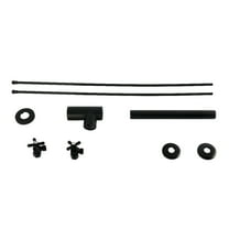 Kingston Brass KPK800MBP Trimscape Modern Plumbing Sink Trim Kit with Bottle Trap, Matte Black