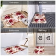 thumbnail image 6 of Non Slip Door Mat, Big Lilies Flowers Fast Drying Bath Tub Mats, Absorbent Bathroom Rugs Entrance Welcome Mat, Bath MatS for Tub, Floor, Home, Kitchen, Hotel,16x24in, 6 of 6