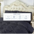 thumbnail image 4 of Kotton Culture 1Pc Twin Size Pinch Duvet Cover Only 100% Egyptian Cotton 1000 TC Dark Gray, 4 of 4