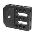 thumbnail image 7 of Aluminum Alloy Monitors Cage Base Plate Cheese Board with Multiple 1/4inch Threaded Mounts for Accessory Expansion Black, 7 of 7