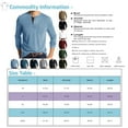 thumbnail image 2 of Lumtrix Mens Casual Short Sleeve Henley Shirts Fashion Button T Shirts with Pocket Long Sleeve Basic Plain Cotton Tee Shirts White L, 2 of 5