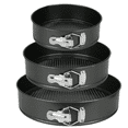 thumbnail image 4 of Springform Pan Set of 3 (7, 9, 11 Inch), Non-Stick Cheesecake Pan with Removable Bottom, Round Baking Molds for Cake, Pie, and Quiche, Professional Bakeware Set for Desserts, 4 of 4