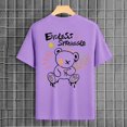 thumbnail image 6 of kpoplk Men's Daily Essential T-Shirt Big and Tall Relaxed Fit Short Sleeve Crew Neck Soft Cotton Blend Graphic Print Tee Size M,Purple, 6 of 7
