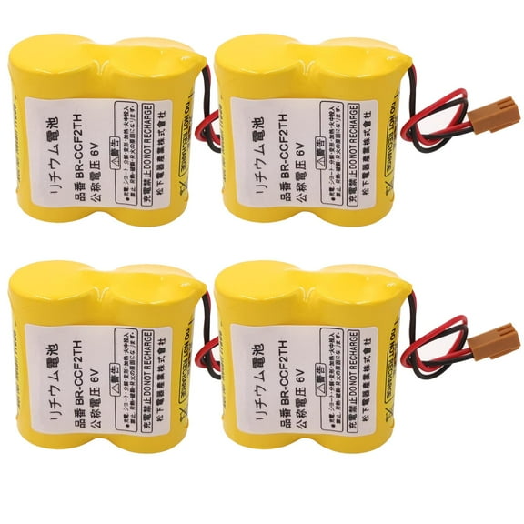 4Pcs  BR-CCF2TH Battery BR-C 6V 5000mAh BRCCF2TH Battery For Fanuc PLC BR-CCF2TH