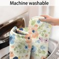 thumbnail image 5 of Pioneer Flower Floral Print Pattern Bathroom Rugs Mat, Non Slip Microfiber Bathroom Rug with Rubber Backing, Soft Mats for Bathroom Floor Tub Shower, 17"x30", 5 of 5