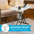 thumbnail image 4 of Lifetime 30 inch Personal Folding Table, Indoor/Outdoor, Almond (28240), 4 of 12