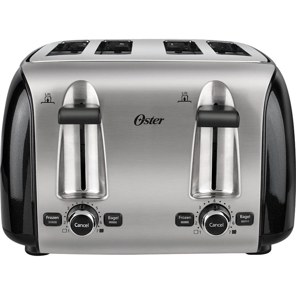 4Slice Toaster, Black Metallic