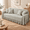 Green Gingham-118"W x 71"H, variant on Beigetagecore Couch Cover With Ruffle 118" W X 71" H