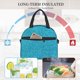 thumbnail image 4 of Fotbe Blue Glitter Bolsa de Almuerzo con Estampado, Lonchera Aislada, Contenedores de Comida Reutilizables Tipo Cooler a Prueba de Fugas, 4 of 7
