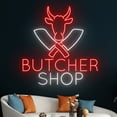 thumbnail image 5 of Handmadetneonsign Custom Butcher Shop Led Sign, Cow Led Light, Butcher Neon Light, Butcher Shop, 5 of 5