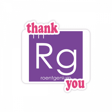 

Chestry Elements Period Table Transition Metals Roentgenium Rg Thank You Stickers Quote Grateful