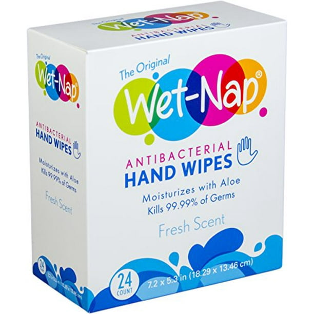 Wet Nap The Original Anti Bacterial Wipes Packet Fresh 24 Count