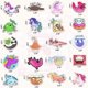 thumbnail image 2 of 130PCS Axolotl Stickers for Water Bottles Cute Animal Unicorn Stickers for Kids Girls&Boys Waterproof Sloth Vinyl Stickers Pack, 2 of 4