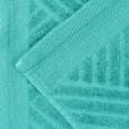thumbnail image 4 of Superior Basketweave Egyptian Cotton Jacquard 3 Piece Towel Set, Turquoise, 4 of 9