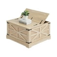 thumbnail image 1 of VEVOR Rattan Coffee Table Rectangle Rattan Coffee Table 2-Tier for Living Room, 1 of 9