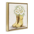 thumbnail image 3 of Stupell Industries French Country Sunny Daisy Boots Gold Floating Frame Canvas Art, 18 x 18, by Kim Allen, 3 of 8