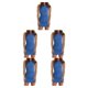 thumbnail image 3 of Jumpingount Vestido estético Faldas casuales Traje de verano Top acanalado Lavable al aire libre Diseño elegante de moda Mini vestidos Azul 3XL Type2 NO2, 3 of 6