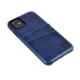 thumbnail image 3 of Dockem iPhone 11 Exec M2 Wallet Case; Built-in Metal Plate, 2 Card Slots, Navy Blue, 3 of 9