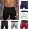 thumbnail image 2 of Men's Cotton Boxer Underwear Trunks Underpants Shorts H1L1, 2 of 8