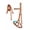Tan / Turquoise Padding, variant on Horse Western Cob Leather Tan Padded Bitless Sidepull Bridle Reins 7709TN-C