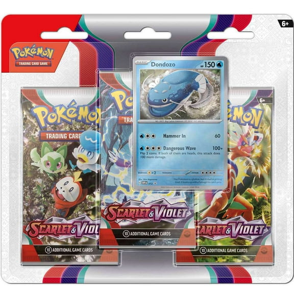 Pokemon Scarlet & Violet Base Set Dondozo Special Edition (3 Booster Packs & 1 Foil Promo Card)